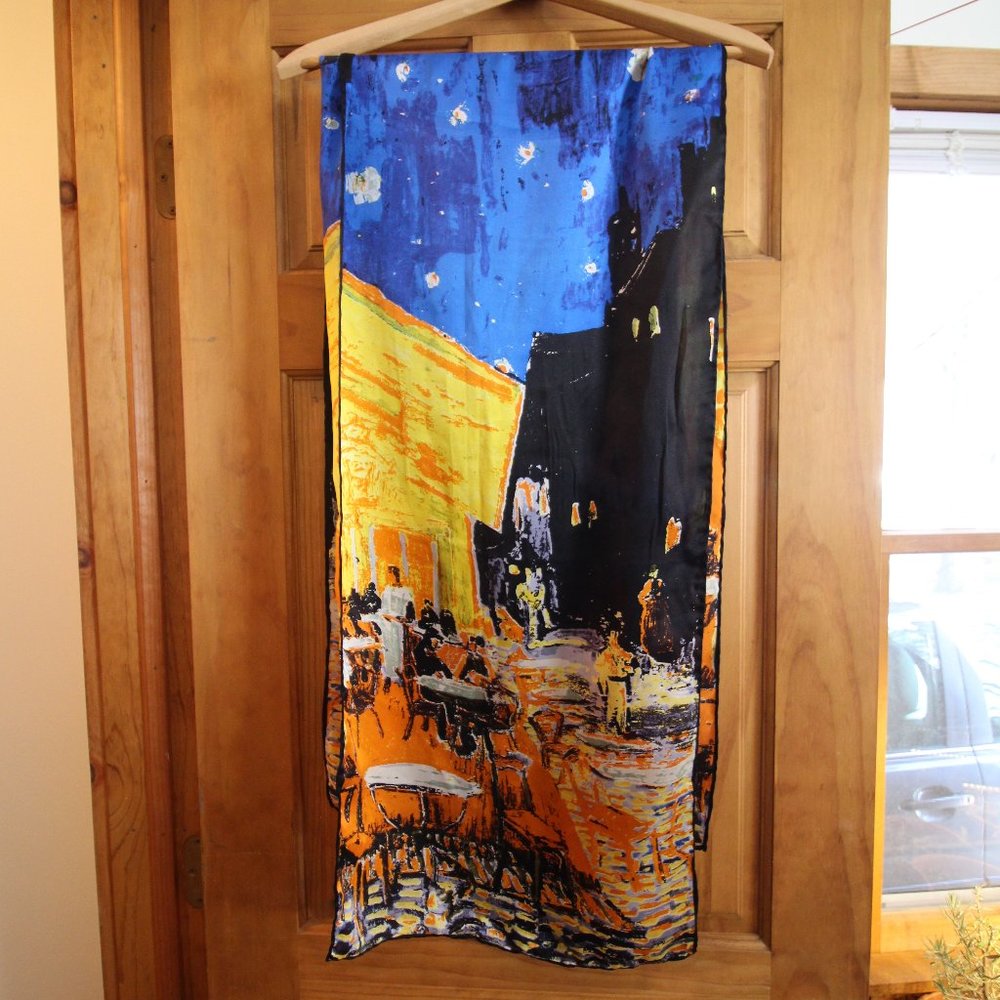 3/$30 or 2/$23 ♻️ Café Terrace At Night Van Gogh Scarf